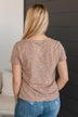 Gotta Have It V-Neck Top- Taupe