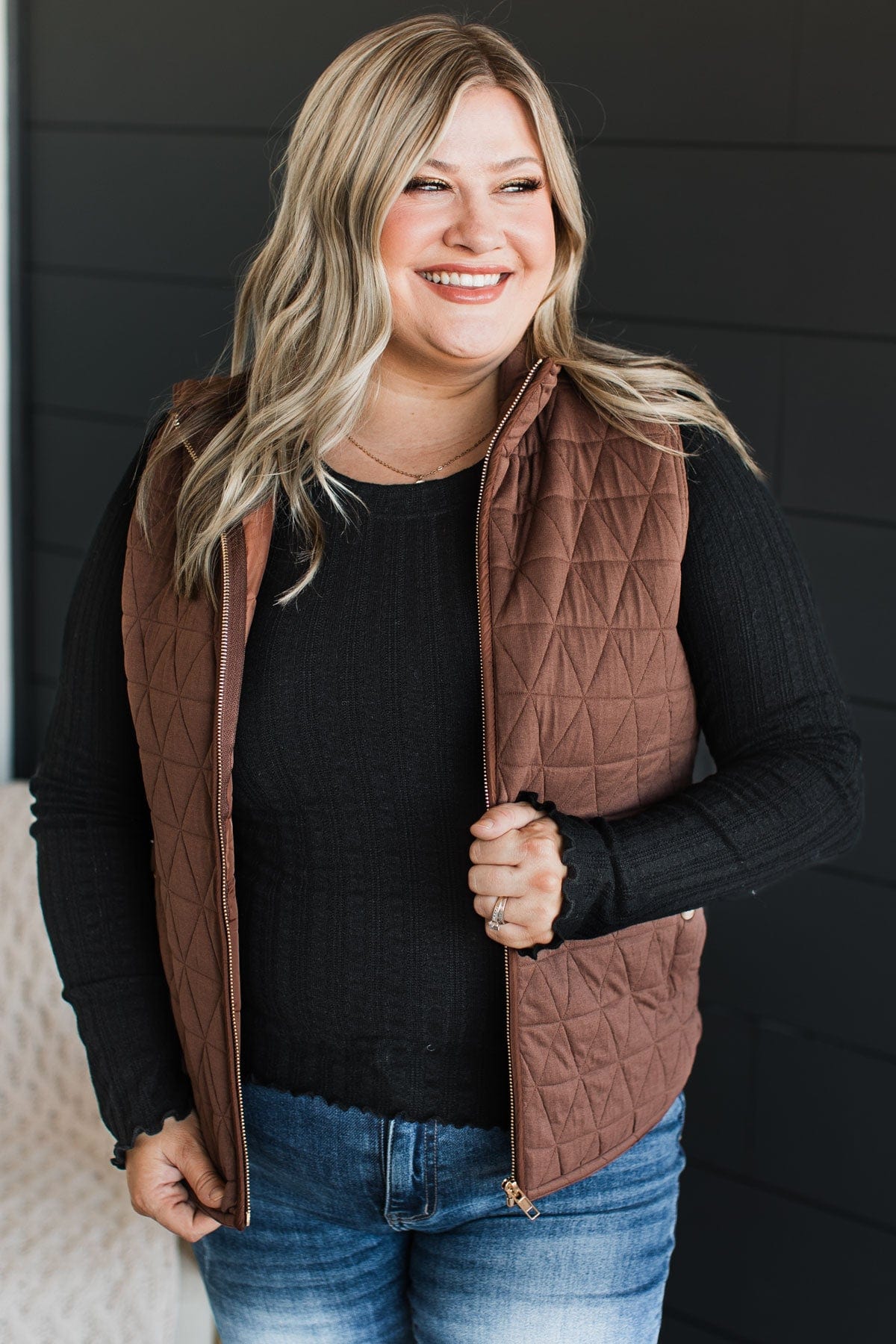 Beyond Comparison Puffer Vest- Dark Mocha – The Pulse Boutique