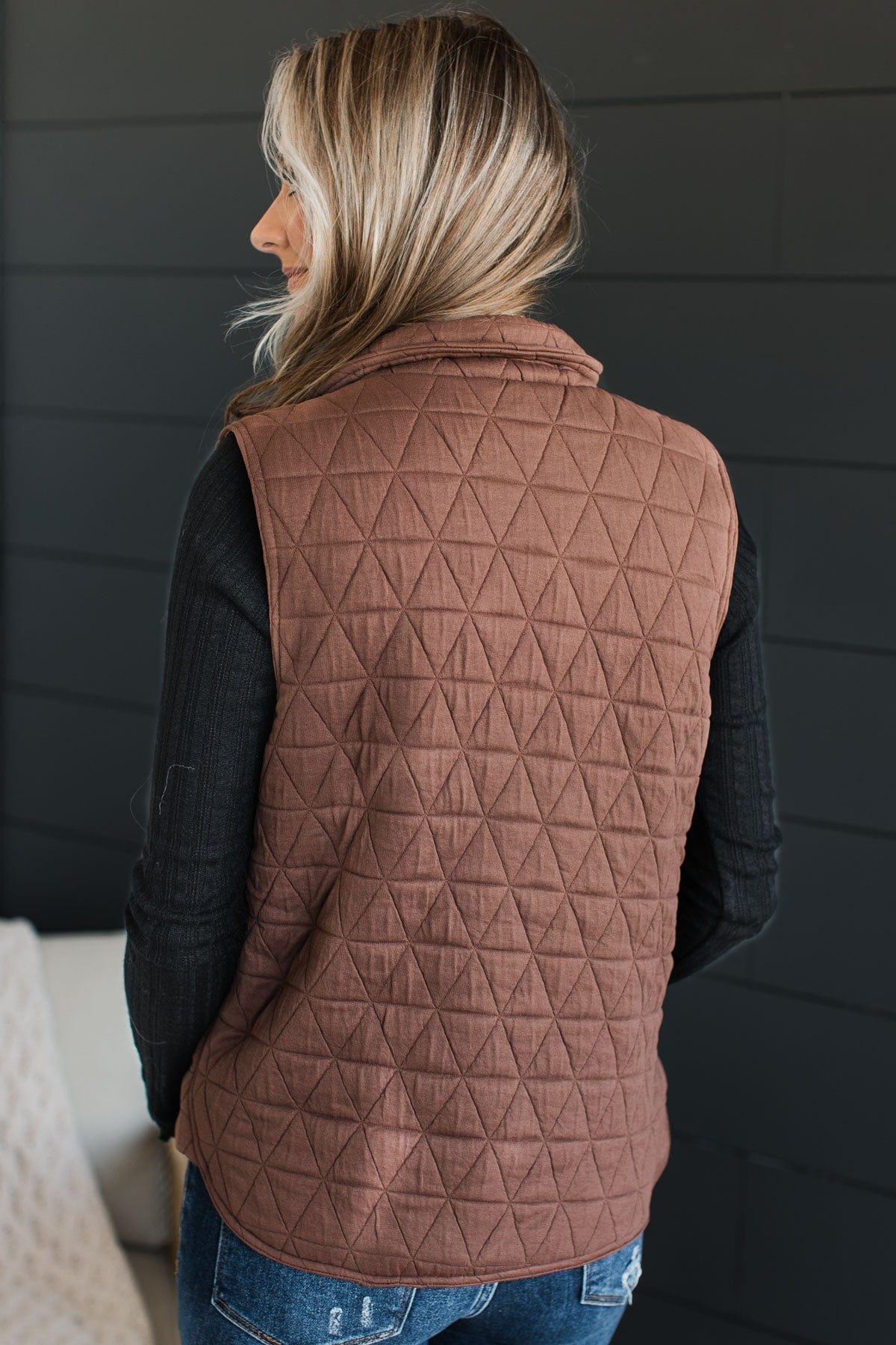 Beyond Comparison Puffer Vest- Dark Mocha – The Pulse Boutique