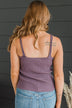 True Romance Ribbed Tank Top- Dusty Purple