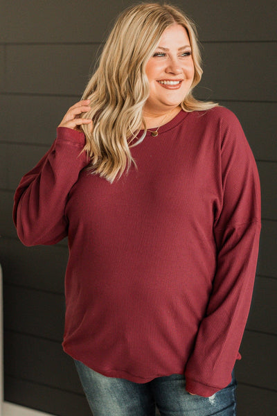 Express It All Knit Pullover Top- Burgundy – The Pulse Boutique