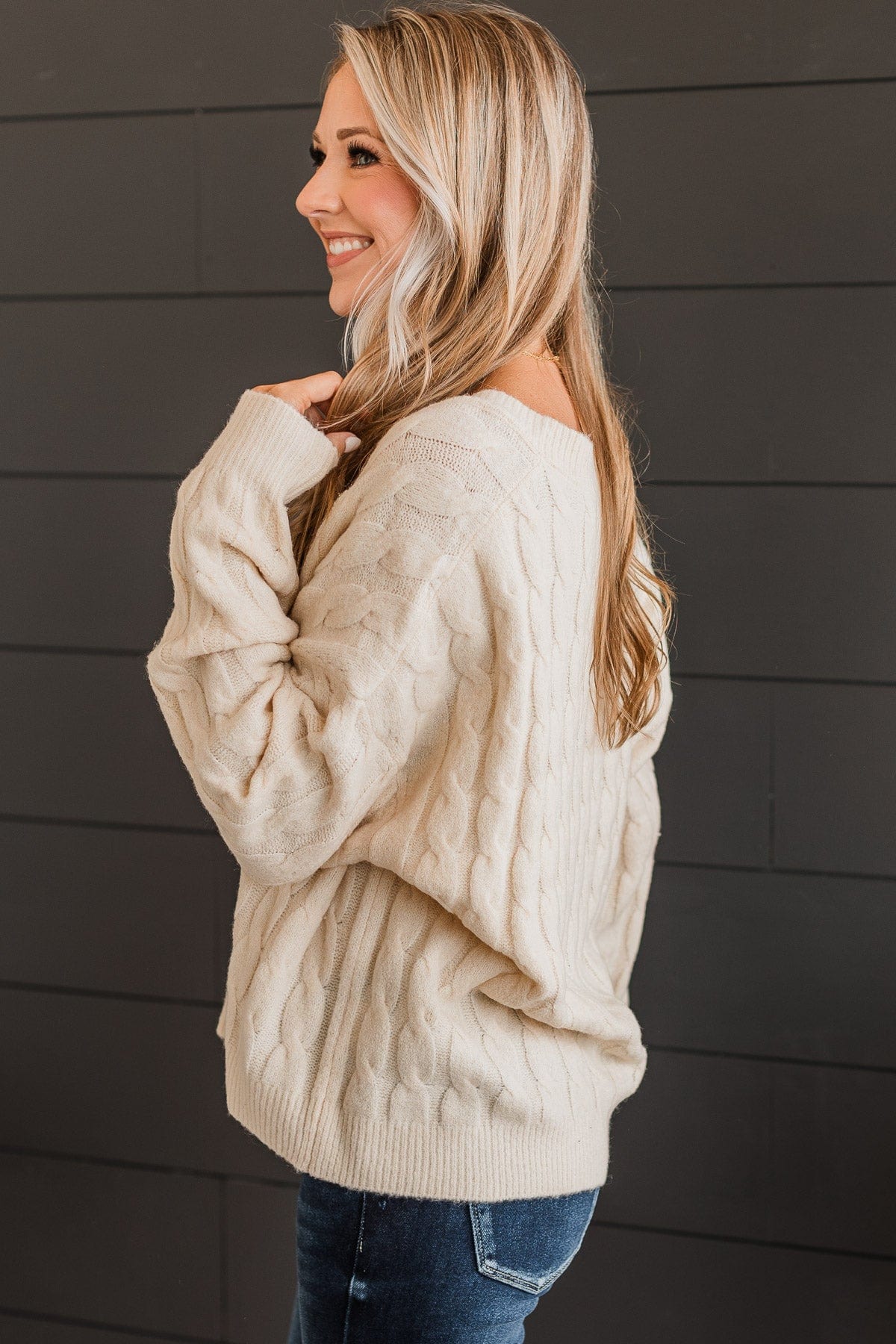 Beyond Cozy Knit Button Cardigan- Cream