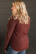 Runway Beauty Knit Sweater- Burgundy