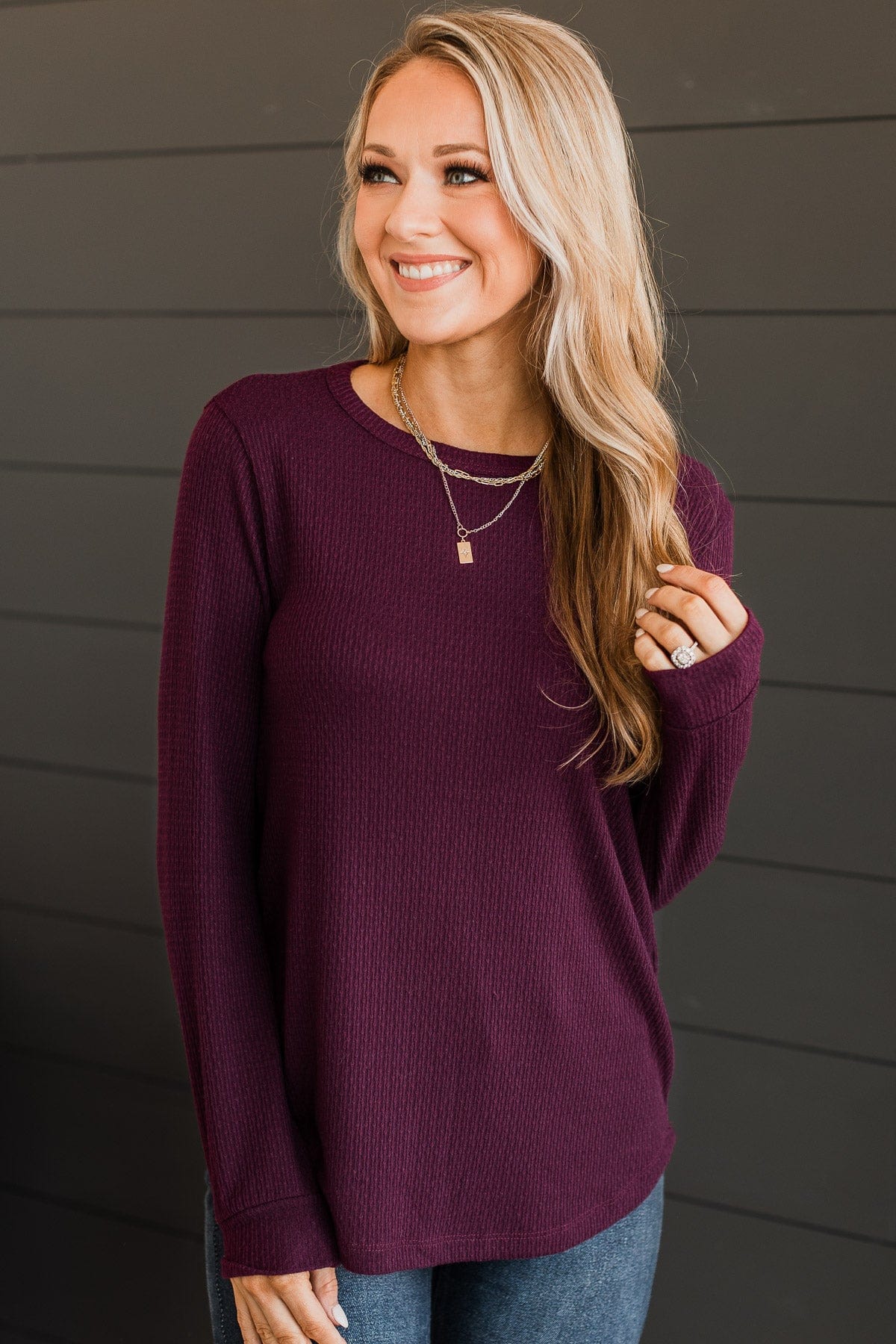 Pretty in a Purple Ombré Long Sleeve Top – The Pulse Boutique