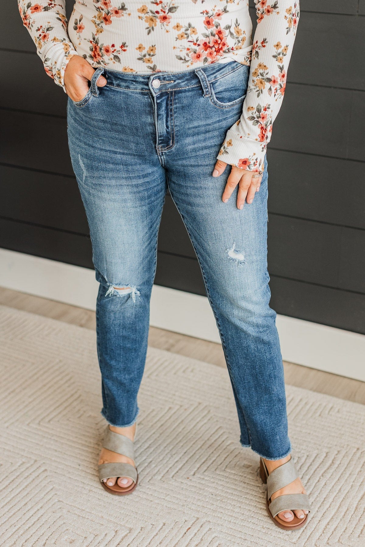 Vervet Stretch Straight Jeans Gretchen Wash The Pulse Boutique