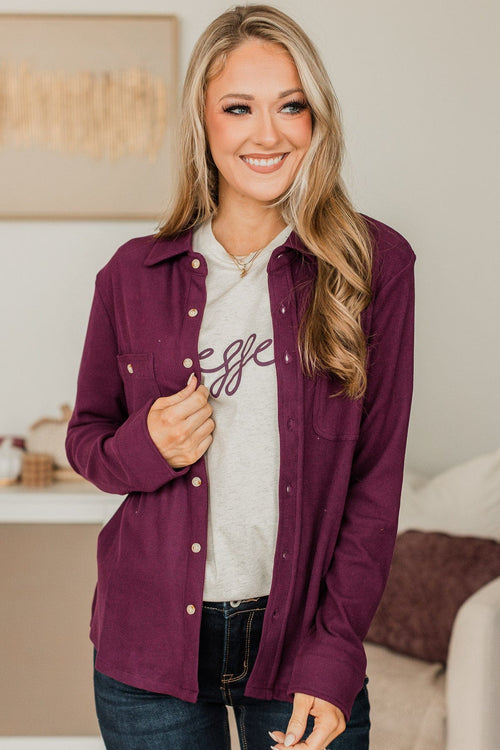 Pretty in a Purple Ombré Long Sleeve Top – The Pulse Boutique