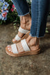 Soda Whisper Sandals- White