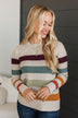 No Hesitations Striped Knit Sweater- Light Taupe