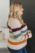 No Hesitations Striped Knit Sweater- Light Taupe