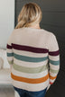 No Hesitations Striped Knit Sweater- Light Taupe