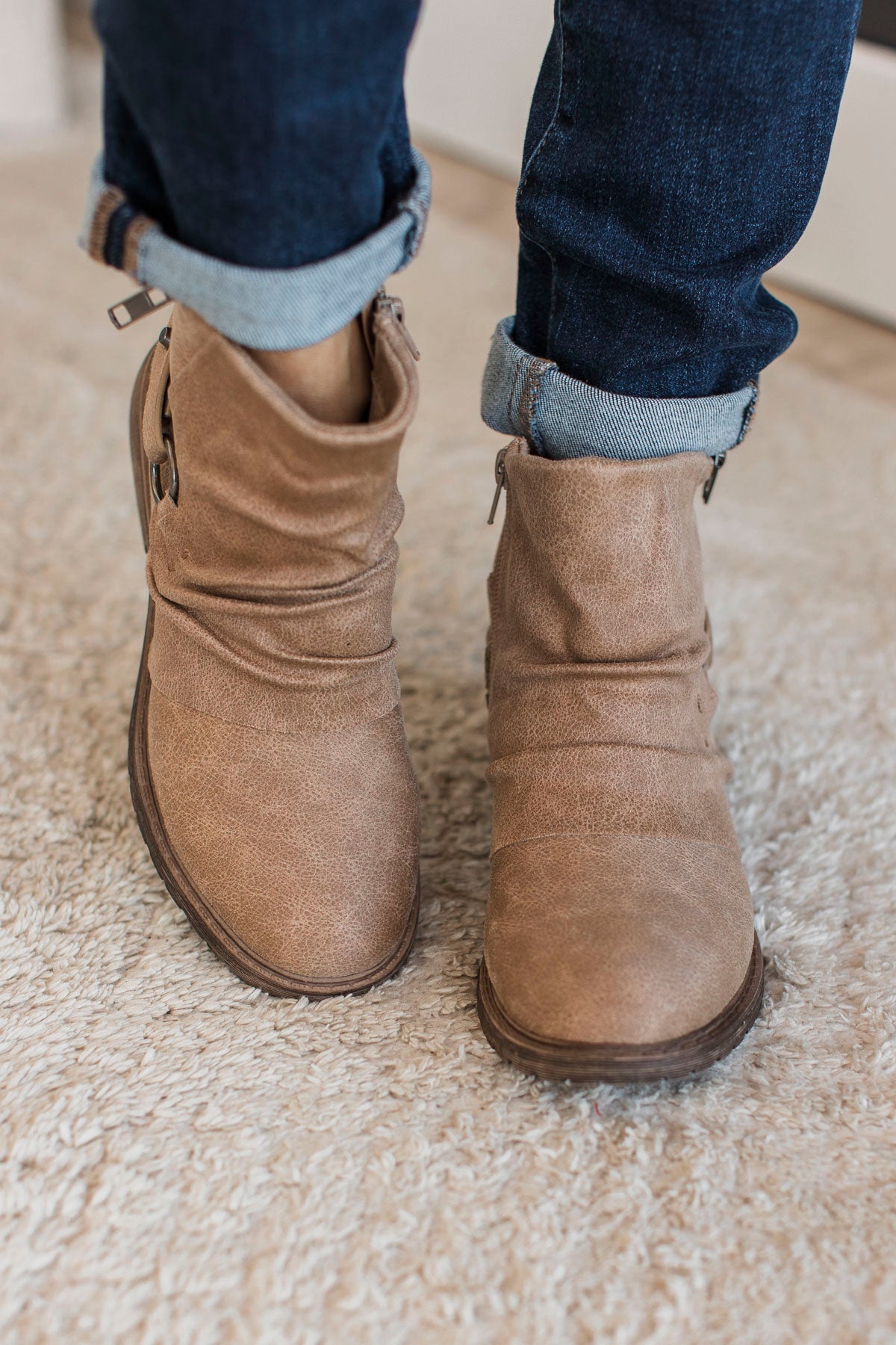 Very G Natasha Booties- Beige