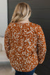 In Another Life Floral Blouse- Rust