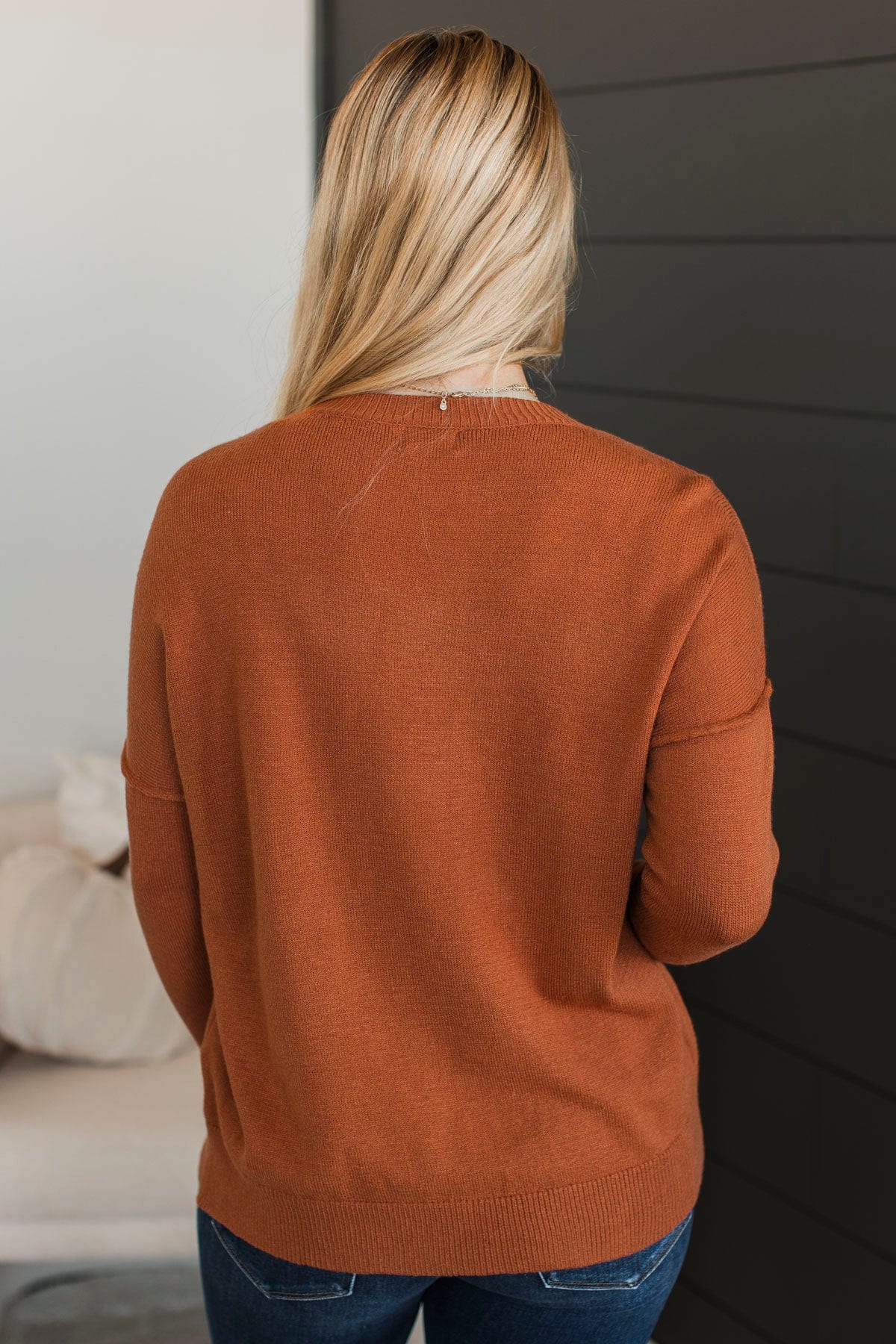 Ahead Of The Times Knit Sweater- Maple