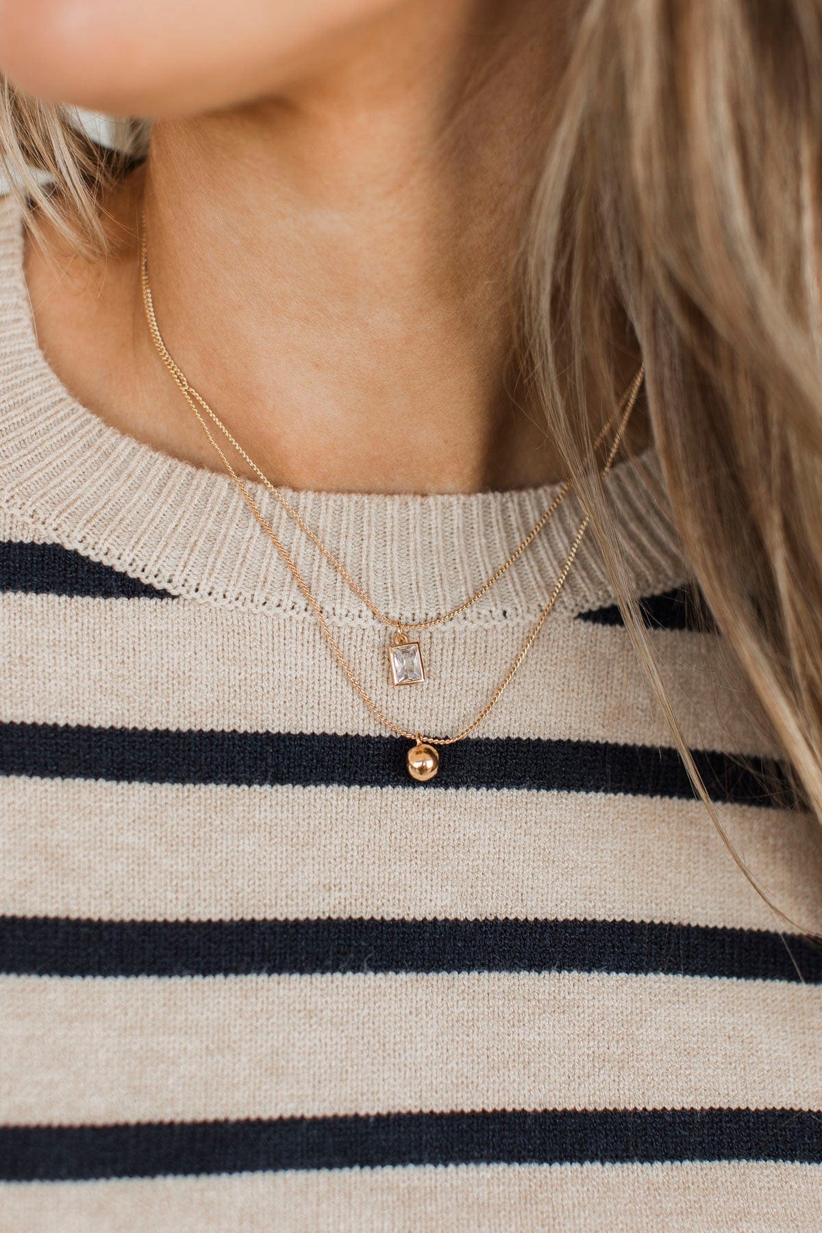 Effortless Effect Layered Necklace- Gold