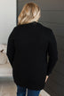 An Afternoon Out Waffle Knit Cardigan- Black