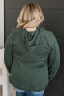 On A Hunch Hooded Pullover Top- Dark Olive