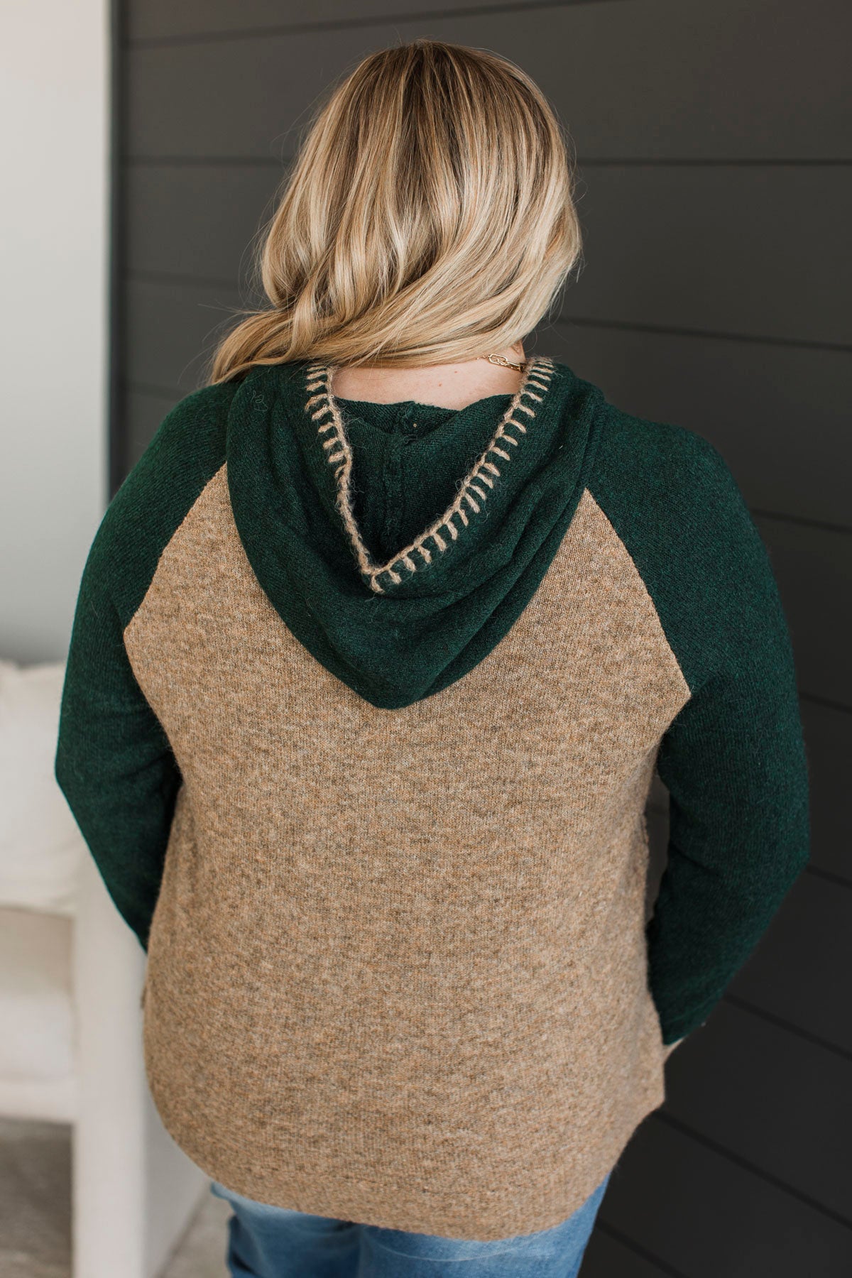 The One & Only Hooded Pullover Sweater- Forest Green