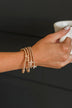 Playing With Style Bracelet Set- Gold