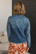 She's So Classic Distressed Denim Jacket- Dark Wash