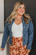 She's So Classic Distressed Denim Jacket- Dark Wash