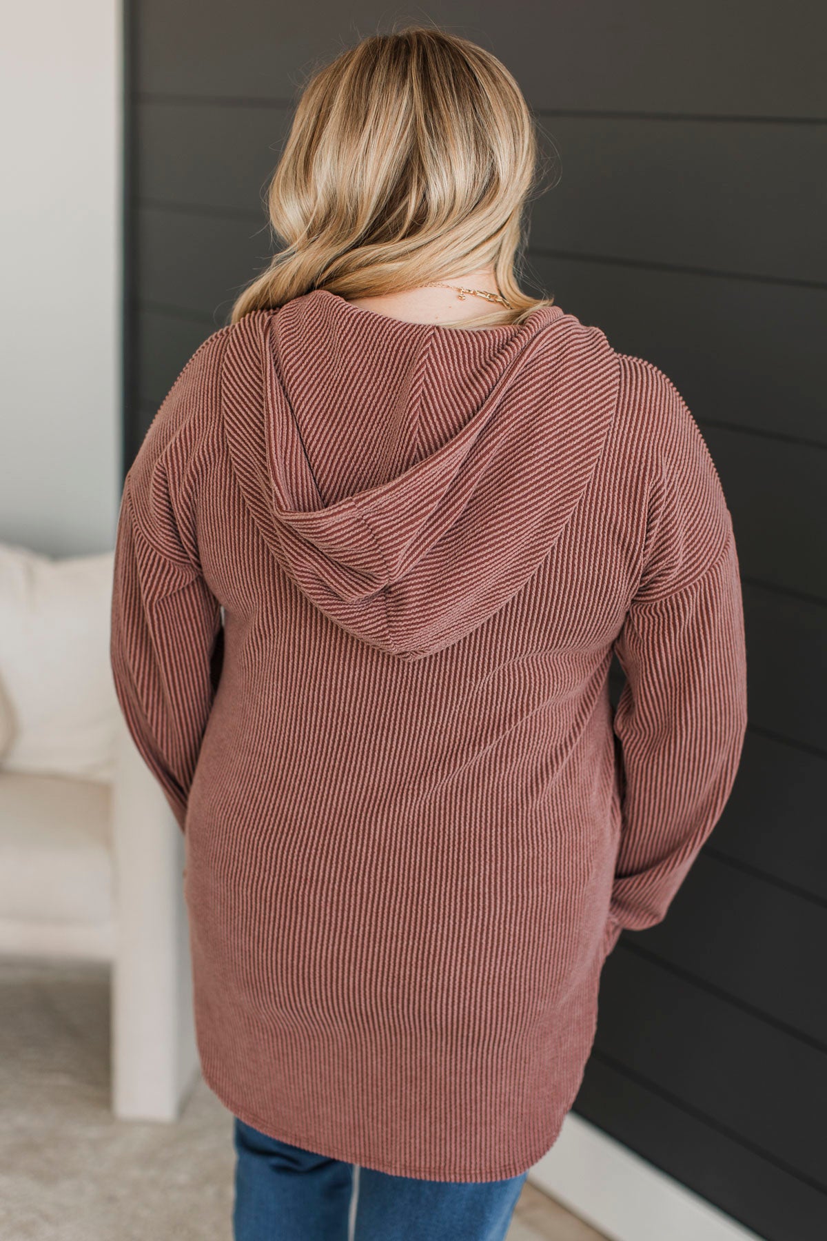 Stroke Of Luck Ribbed Pullover Top- Brick