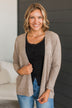 Just You & Me Dolman Sleeve Cardigan- Stone