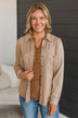 Best Of All Long Sleeve Button Top- Rust