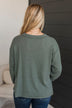 Give A Little Love V-Neck Top- Olive