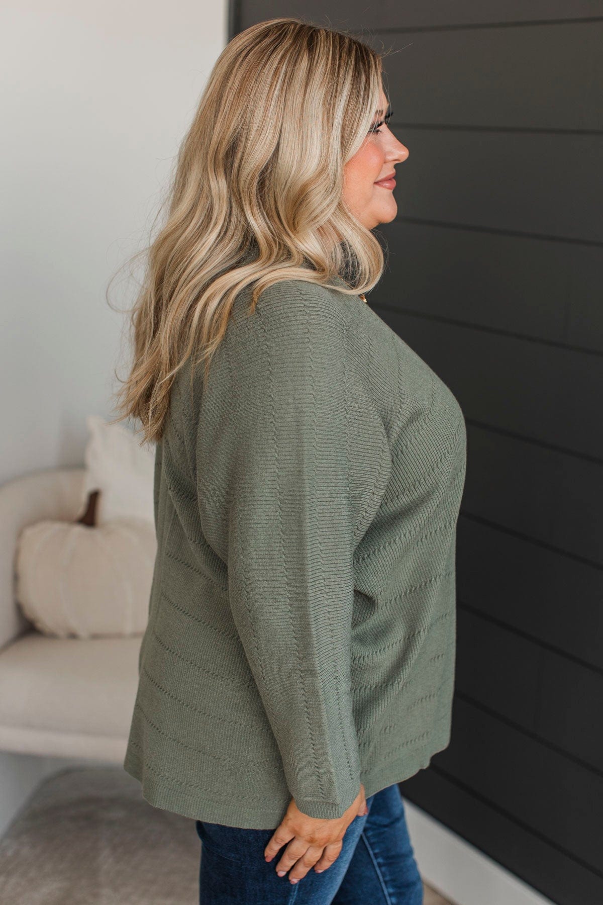 Just You & Me Dolman Sleeve Cardigan- Dusty Sage