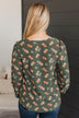 On Your Radar Floral Top- Olive