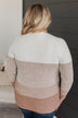 Falling Forever Color Block Sweater- Taupe