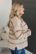 All We Have Striped Knit Sweater- Taupe