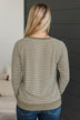 Better Than Yesterday Striped Top- Olive