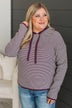 Well Said Hooded Pullover Sweater- Eggplant