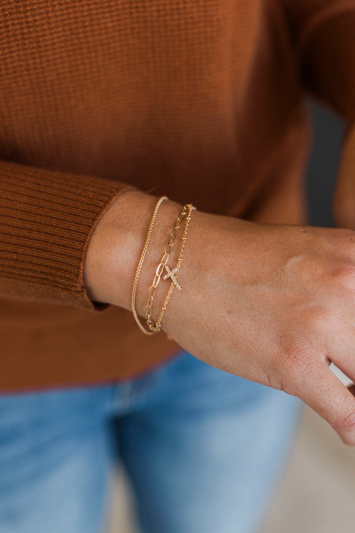 Divine Timing Layered Bracelet- Gold