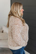 Brings Me Peace Popcorn Knit Sweater- Ivory & Golden