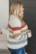 No Hesitations Striped Knit Sweater- Ivory