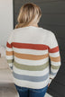 No Hesitations Striped Knit Sweater- Ivory