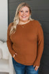 Play It Right Knit Sweater- Toffee