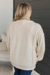 Live And Learn Long Sleeve Top- Cream