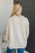 Live And Learn Long Sleeve Top- Cream