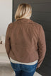 Reward Yourself Suede Biker Jacket- Brown