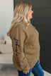 "You Are Awesome" Crew Neck Pullover- Tan