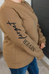 "You Are Awesome" Crew Neck Pullover- Tan