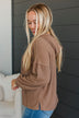 Ready Or Not Hooded Pullover Top- Light Brown