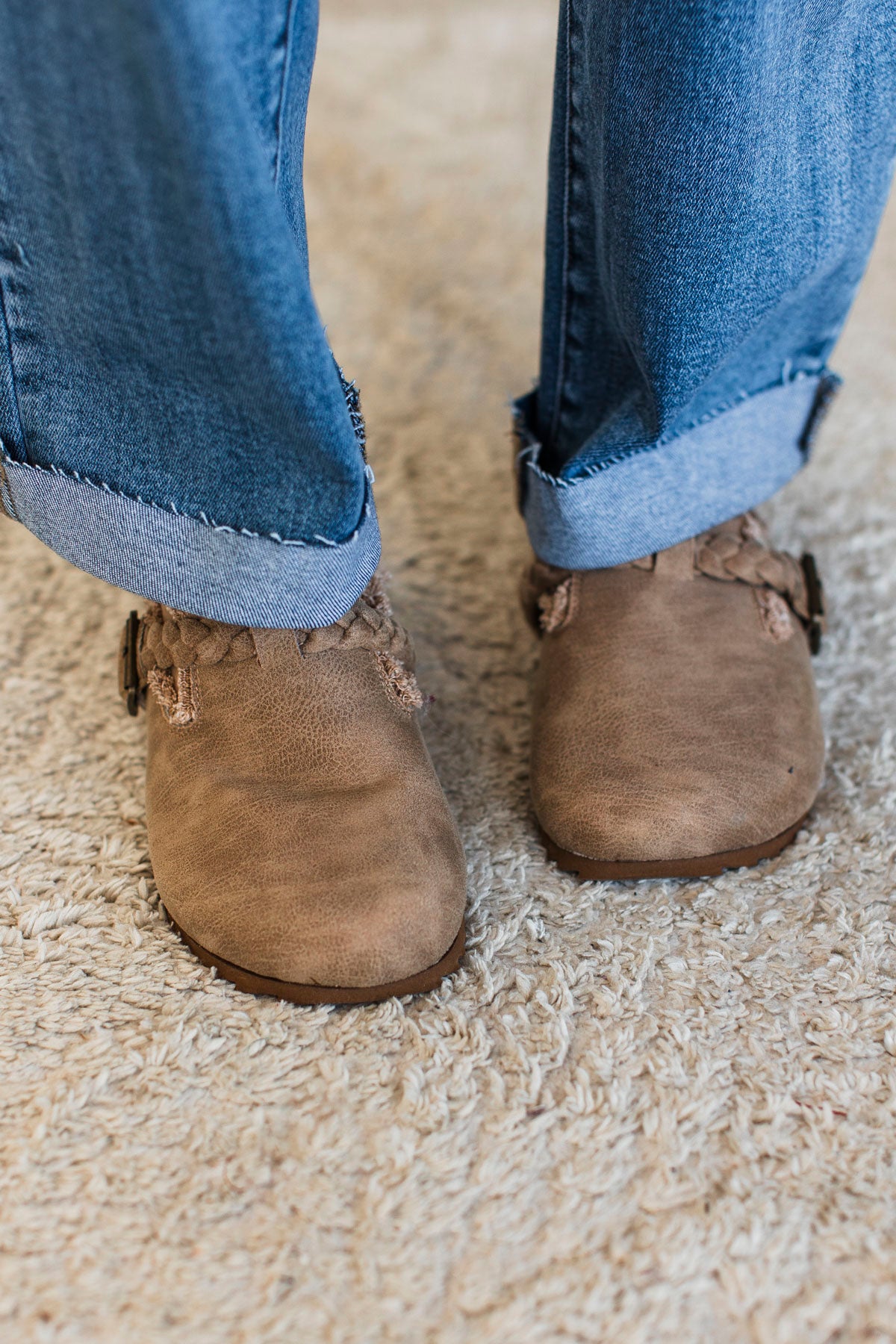 Very G Iris Braided Mules- Beige