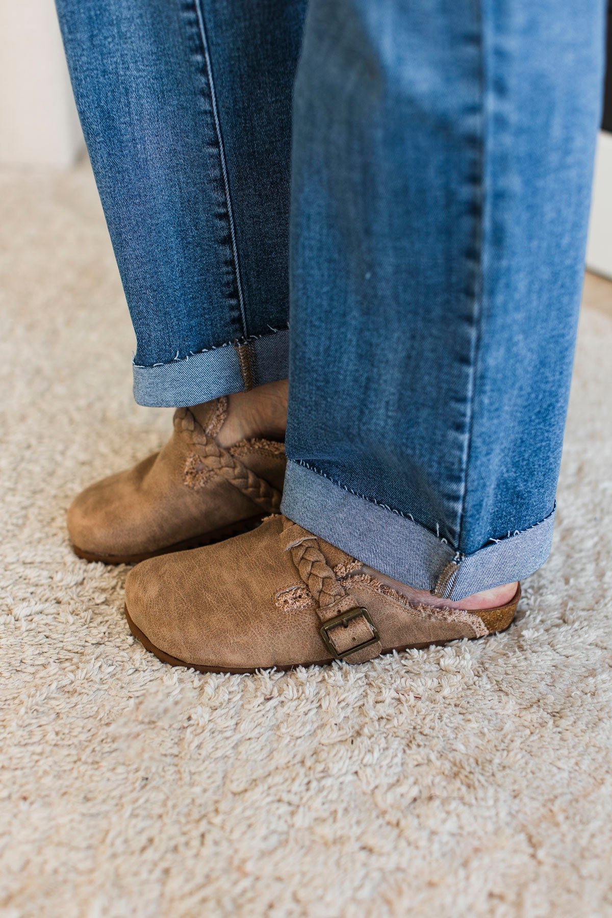 Very G Iris Braided Mules- Beige