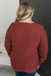 Caught Crushing Knit Sweater- Copper