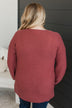 Everyday Dreams Ribbed Sweater- Rust