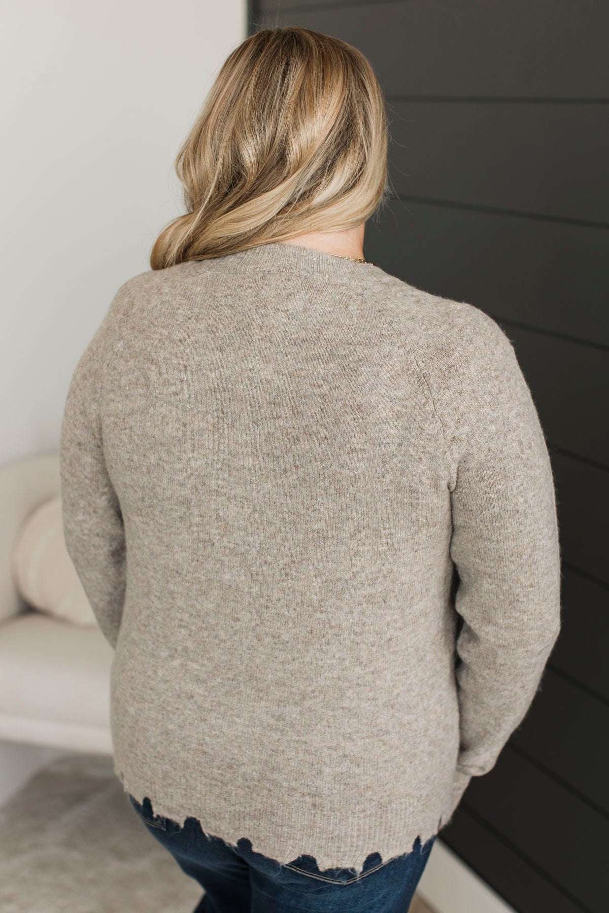 Hold On To Forever Knit Sweater- Mushroom